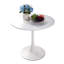 Table de salle à manger ronde 31,5 "blanche (table incluse seulement)
