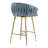 26'' Counter Height Bar Stools Set Of 2 Kitchen Island Counter Bar Stool With Hand- Wave Back, Golden Chromed Base And Footrest-1447224227
