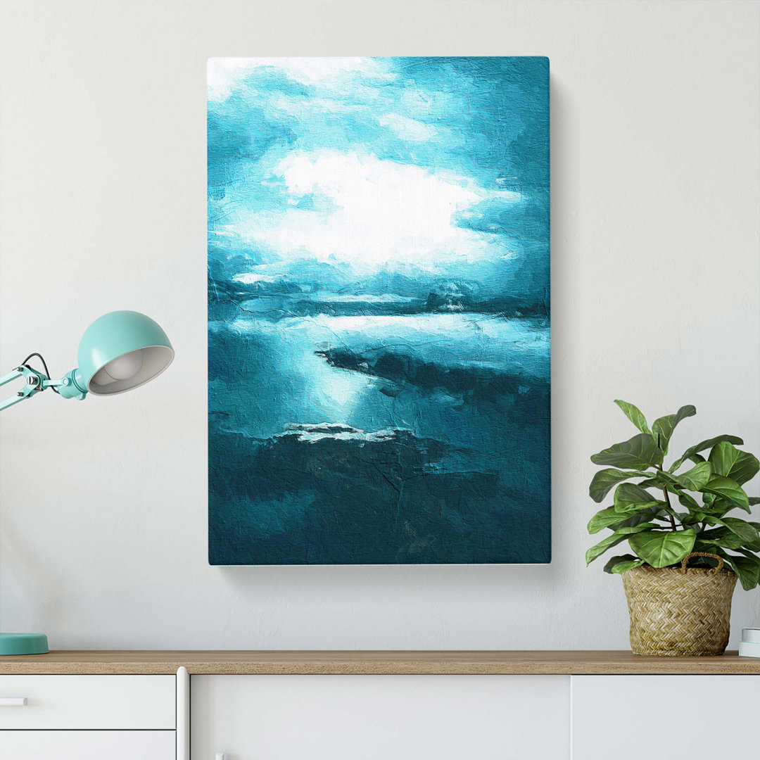Aerial View of the Isle of Skye in Scotland - Wrapped Canvas