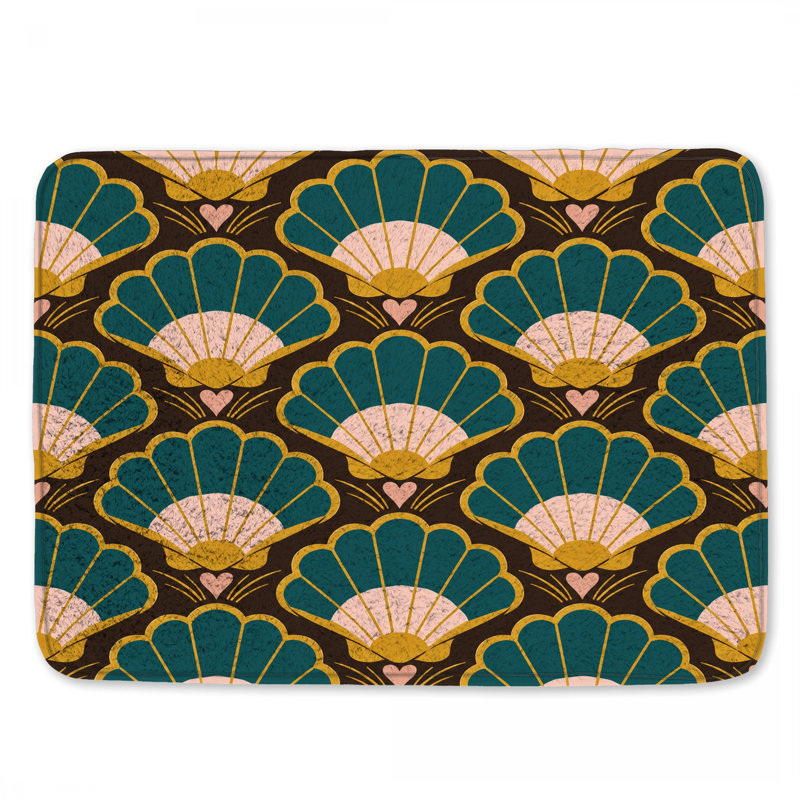 Tapis de bain Art Deco, 24in W x 17in L
