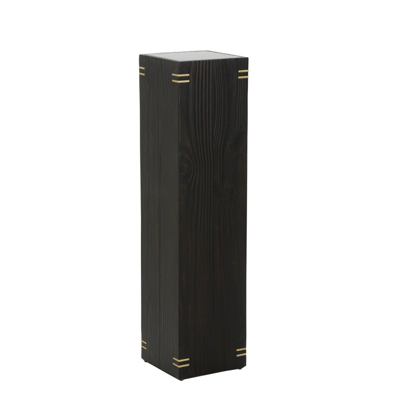 Shou Sugi Ban Pedestal - Tall, 40" H x 10" W x 10" D