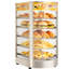 Réchaud commercial à 5 niveaux, chauffe-plat 800 W avec lumière DEL, tablette réglable et cadre en acier inoxydable, chauffage à air chaud 86 185 185 ℉, 60 L pour hamburger, pizza, pain, poulet frit