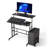 Mahjabeen Home Office Adjustable Rolling Computer Workstation Desk with Monitor Shelf and Host Rack Standing Laptop Table-212434800