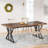 Taneja Metal Base Dining Table-617656233-608549039-604860297