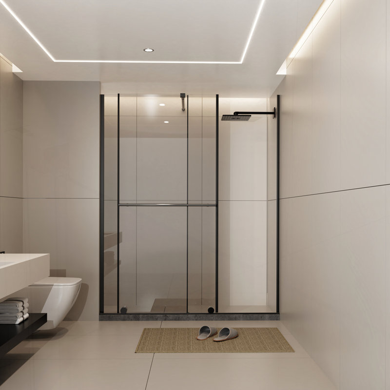 Porte de douche polyvalente avec fabrication avancée et design élégant