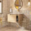 Meuble-lavabo mural 24 po avec comptoir en marbre-1585767868