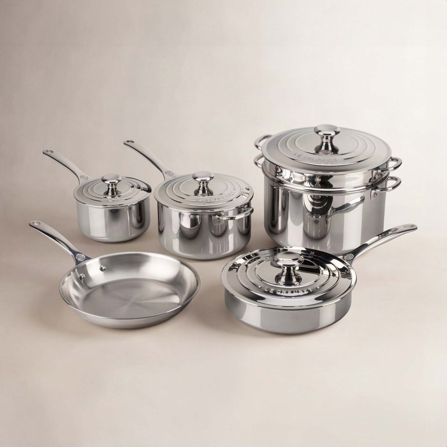 Le Creuset Stainless Steel 10-Piece Set