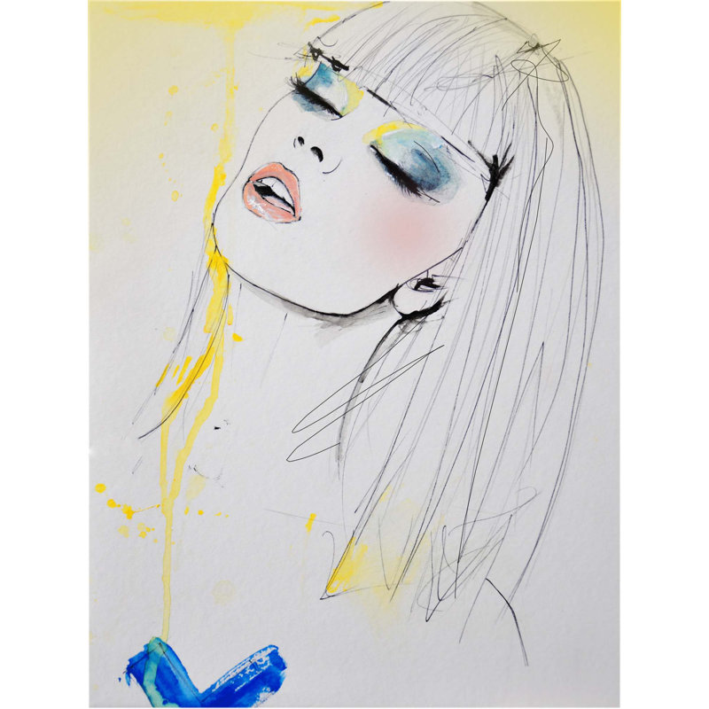 Marianne Print by Leigh Viner, 60" H x 45" W x 2" D