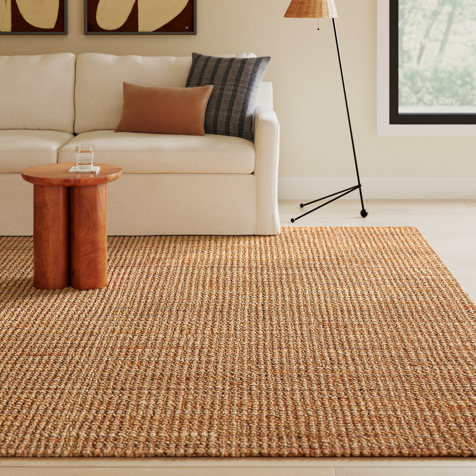 Asta Natural Hand-Loomed Jute Rug, Rectangle 9' x 12'