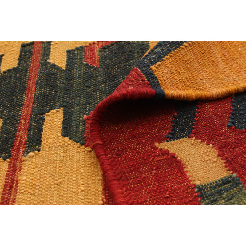 Tapis de zone en laine 4 pi x 6 po one-of-kind main-noué la new age anatolian