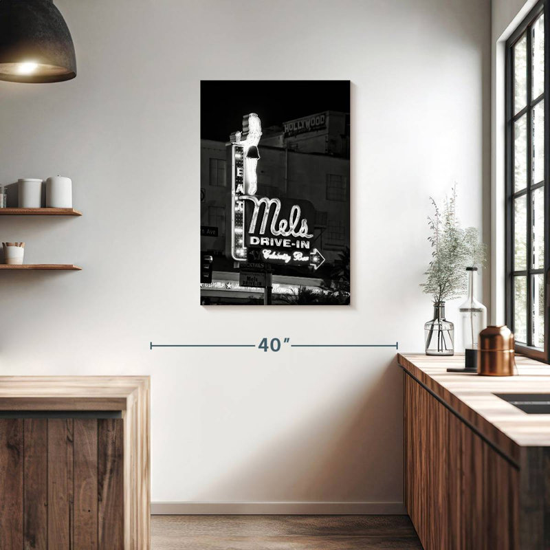 Hollywood Drive noir de Californie noir, H 36 po x l 24 po