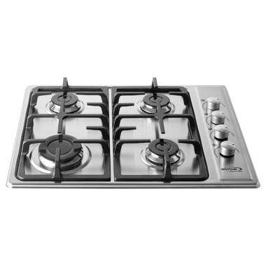 VEVOR 30 inch 5 Burners Cooktop Max 12250BTU Built-in Stainless Steel Stove Top LPG/NG Convertible Dual Fuel Natural GAS Hob with Thermocouple