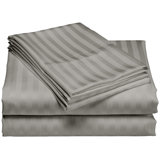 Egyptian Cotton Sateen Striped Sheet Set