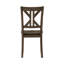 Ensemble de salle à manger 5 pièces avec chaises à dossier en X, parfait pour la décoration décontractée et transitionnelle, alliant confort et style