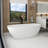 67“ Freestanding Soaking Solid Surface Bathtub
