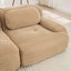 Canapé en L 82 po en tissu Softcorduroy de conception modulaire avec plusieurs combinaisons d'accoudoirs courbés sans assemblage requis Éponge à haute résilience convenant aux salons-1770668055