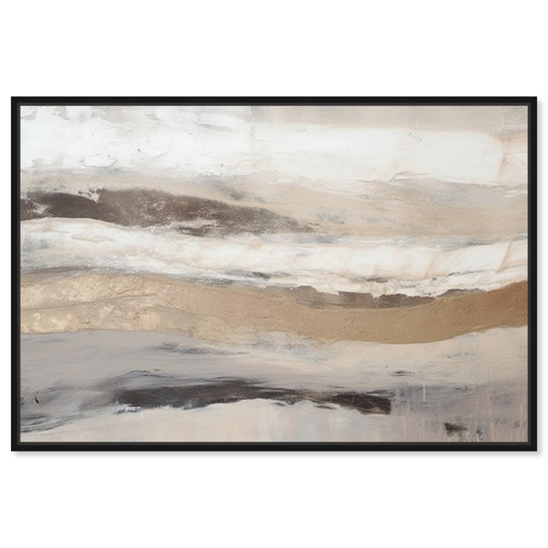 Toile «The Shore Encounter Place» par Art Remedy, Cadre noir, H 11 po x l 16 po