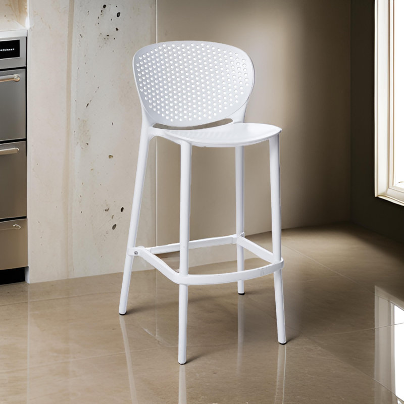 Anferny Counter Stool, White, Counter Stool (24" Seat Height)