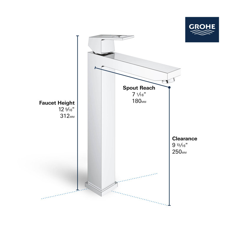 Eurocube® Single Hole Bathroom Faucet