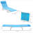 Outsunny Folding Chaise Lounge Pool Chairs, Outdoor Sun Tanning Chairs With Pillow, Reclining Back, Steel Frame & Breathable Mesh For Beach, Yard, Patio