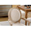 Chaise de salle à manger en bois massif style français, ensemble de 2