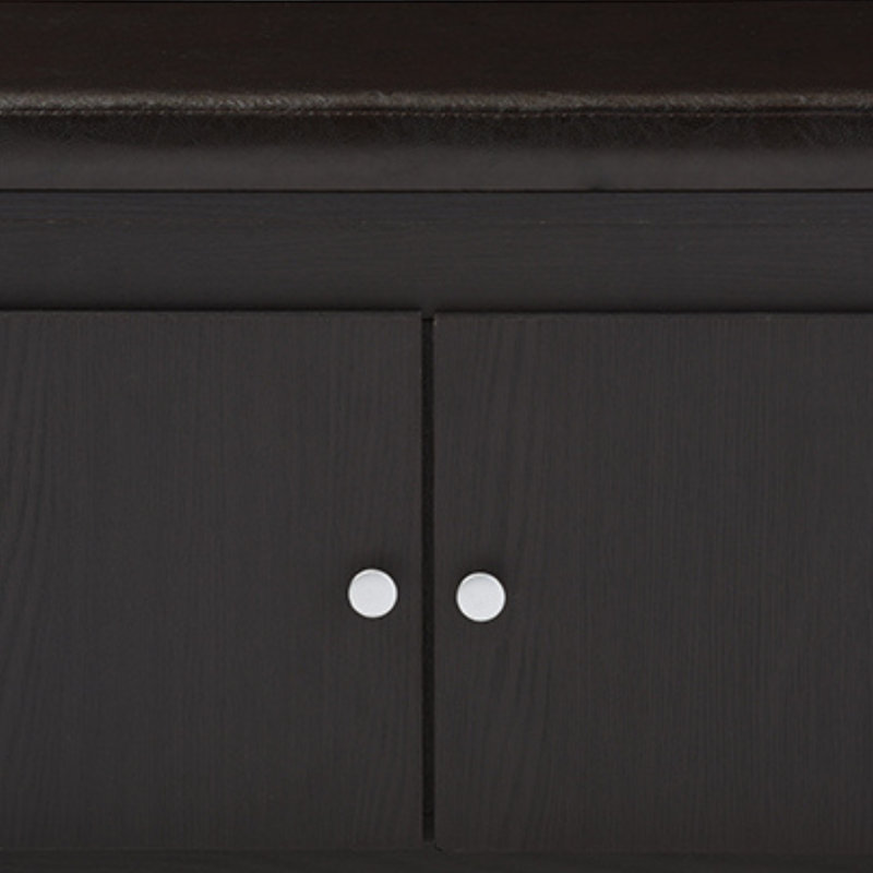 Banc de rangement en similicuir à 2 portes Lush H 16,75 po x l 31,03 po x P 13,92 po Lush