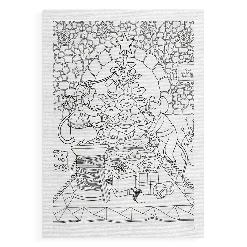 Créatures qui remuent - reproduction de toile seulement - non encadrée, H 27 po x l 18 po