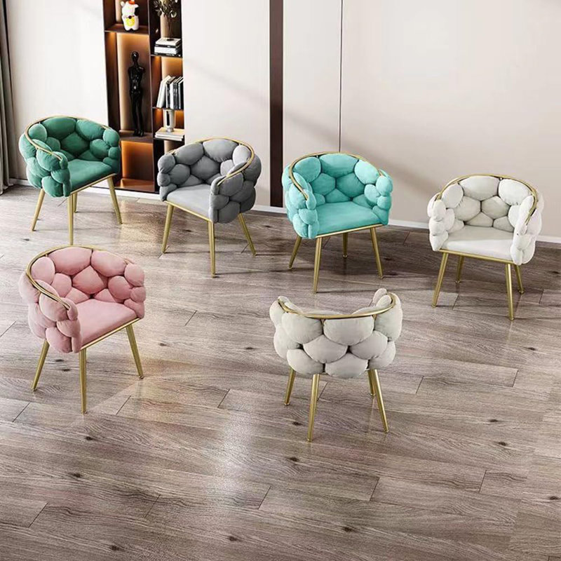 Modern velvet armchair, Grey