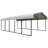 Galvanized Steel Carport, 12X24X7-27668990