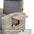 Outdoor Recliner Chair With Cushion/Side Table, Patio Reclining Chairs With Adjustable Back And Footrest