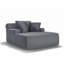 Méridienne intérieure de 66 pouces, canapé-lit surdimensionné avec coussin, coussin de lit en fausse fourrure de luxe, fauteuil de lecture avec accoudoirs, canapé de salon en nuage, aucun assemblage requis
