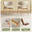 Mid-Century Modern wood feet Dining Chair (Set of 2) – Stylish Wooden Chairs for Dining Room, Kitchen, or Living Room, Comfortable & Durable, Easy to Assemble-2145665468