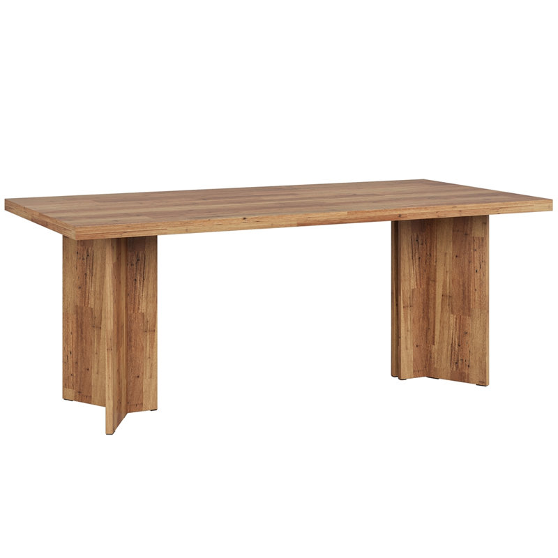 63" Farmhouse Executive Desk, Walnut Brown