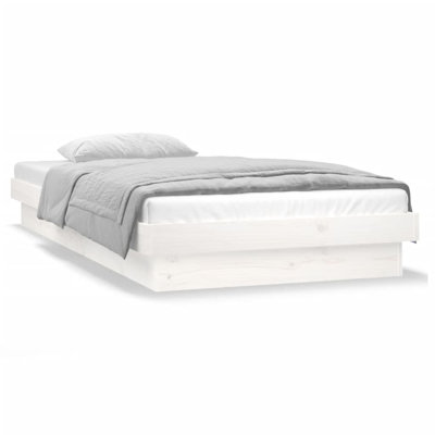 LED Bed Frame Solid Wood