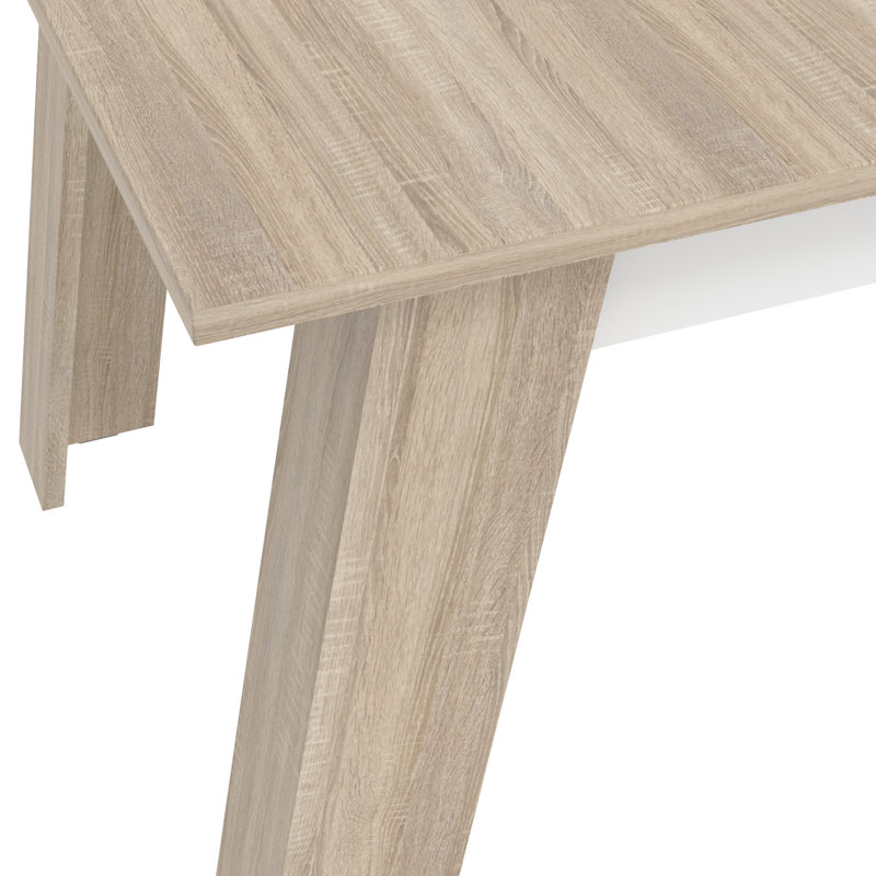 Karlin Extendable Dining Table, Grey/White