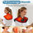 Neck and Shoulder Heating Pad, Red Light Therapy Wrap with 660nm & 850nm LED, 5 Light Modes, 3 Heat Levels, 10/20/30 Min Timer, Cordless Rechargeable Wearable Heating Wrap for Upper Back