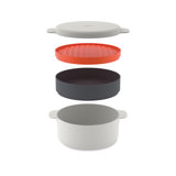 M-Cuisine Microwave 4-Piece Stackable Cooking Set