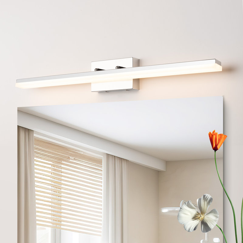 Alfonza 1-Light Dimmable LED Bath Bar, Chrome, Warm White 3000K, 36.61" W