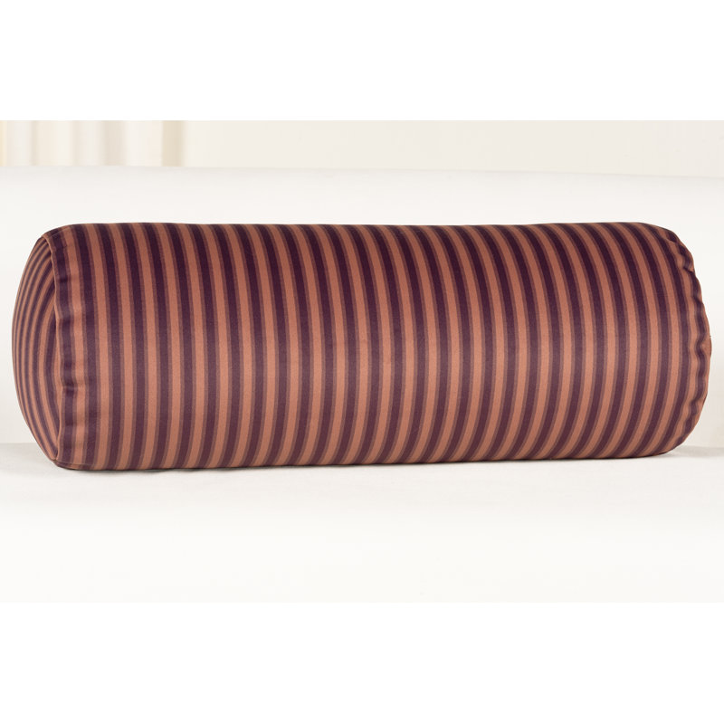 Coussin Leyton Mayfair Meadow, Polyfill, Cerise rayée, 21 po x 8 po