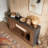 63-Inch Long Console Table, Wood Entryway Table-493362618
