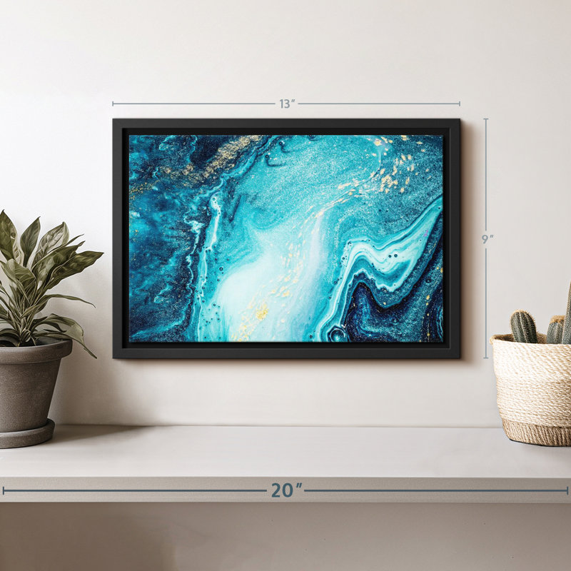 «Abstract Water», reproduction sur toile, H 9 po x l 13 po