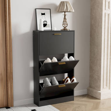 Mabiya 12 Pair Shoe Storage Cabinet Rebrilliant