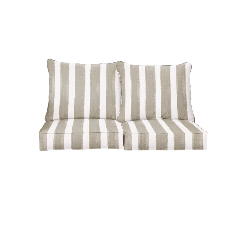 Outdoor 5'' Loveseat Seat / Back Cushion, 23" H x 27" W