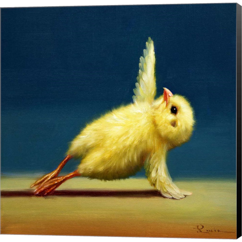 «Yoga Chick Side Plank» par Lucia Heffernan, impression sur toile tendue