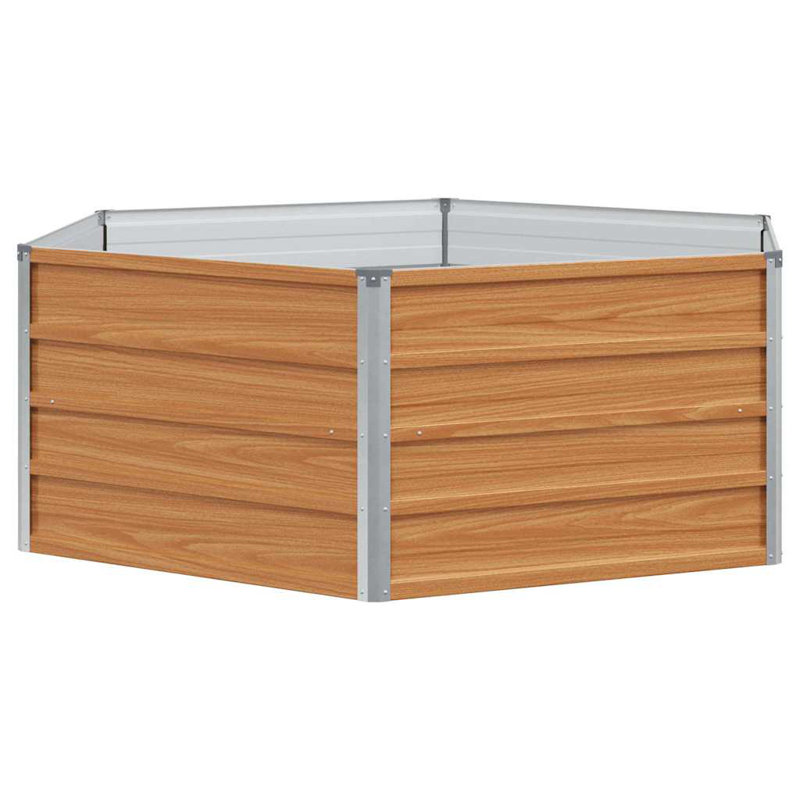 Raised Garden Bed, 45cm H x 129cm W x 129cm D, Wood Look
