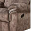 Causeuse inclinable en velours deux tons avec port USB et console