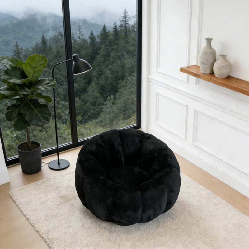 Fauteuil à billes pour adulte, Noir