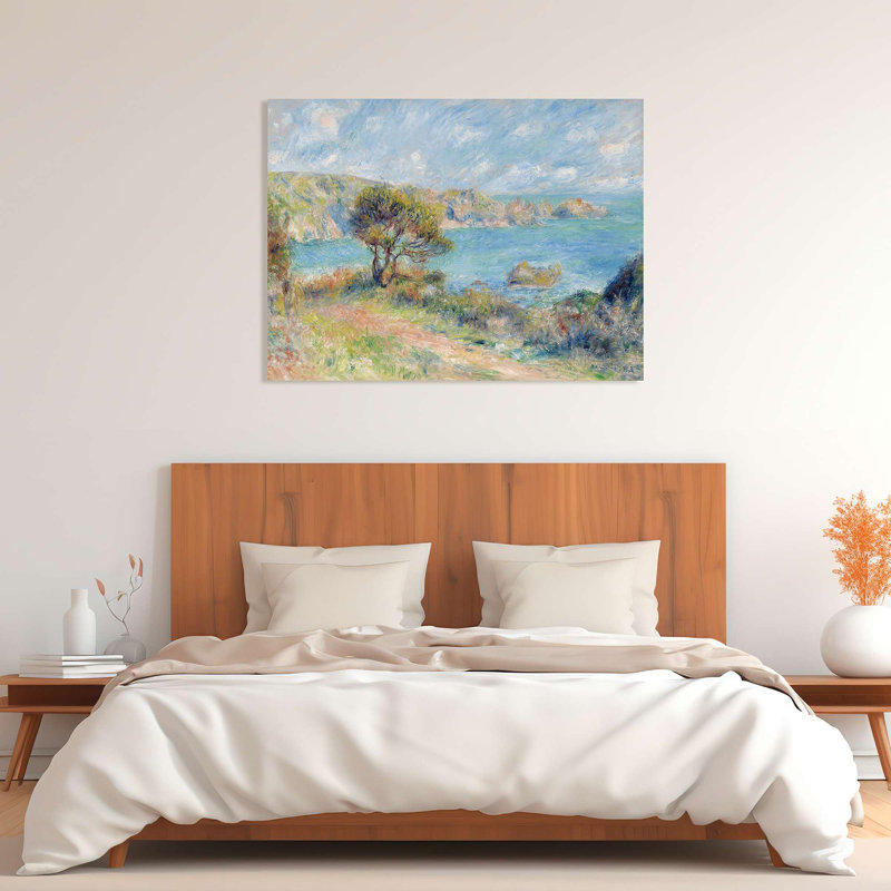 View At Guernsey, 1883 by Pierre-Auguste Renoir - Wrapped Canvas Print, 50cm H x 70cm W