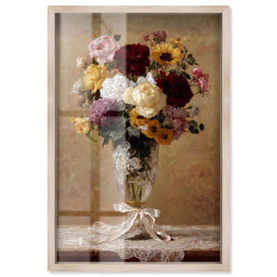 Vase en dentelle délicate, reproduction d'ombre, Autum Art par Art Remedy