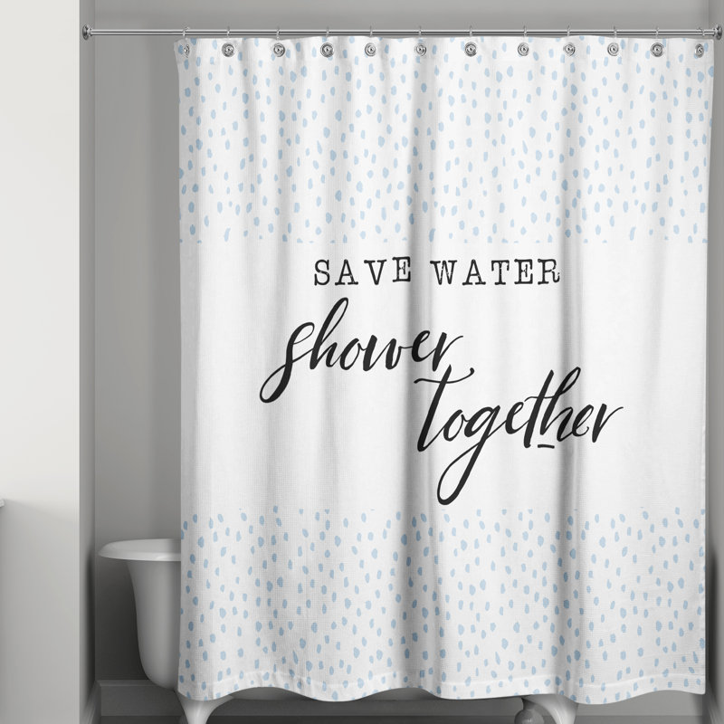Rideau de douche simple à pois Godoy